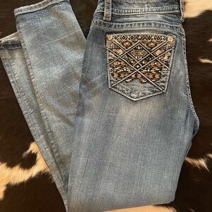 Miss Me Dark Wash Denim Skinny Jeans size 30